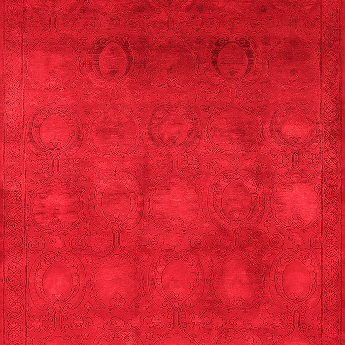 Machine Washable Oriental Red Industrial Rug, wshurb2662red