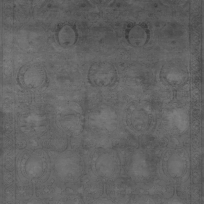 Machine Washable Oriental Gray Industrial Rug, wshurb2662gry