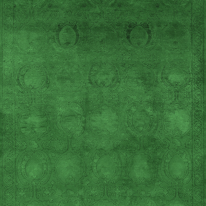 Oriental Emerald Green Industrial Rug, urb2662emgrn