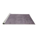 Sideview of Machine Washable Industrial Modern French Lilac Purple Rug, wshurb2663