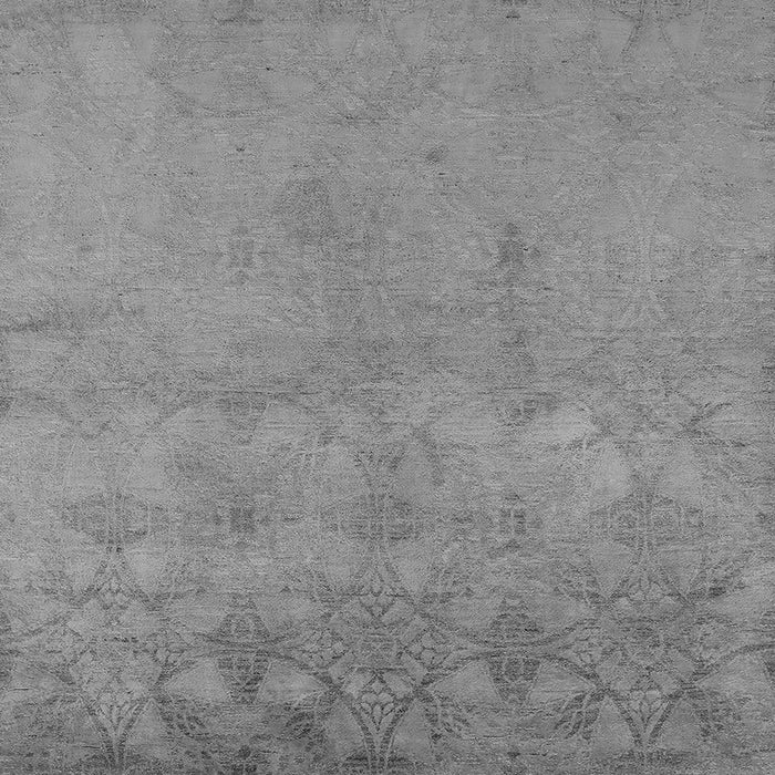 Square Machine Washable Oriental Gray Industrial Rug, wshurb2663gry