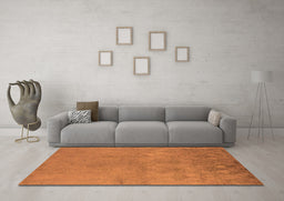 Machine Washable Oriental Orange Industrial Area Rugs in a Living Room, wshurb2663org