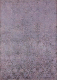 Machine Washable Industrial Modern French Lilac Purple Rug, wshurb2663