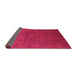 Sideview of Oriental Purple Industrial Rug, urb2664pur