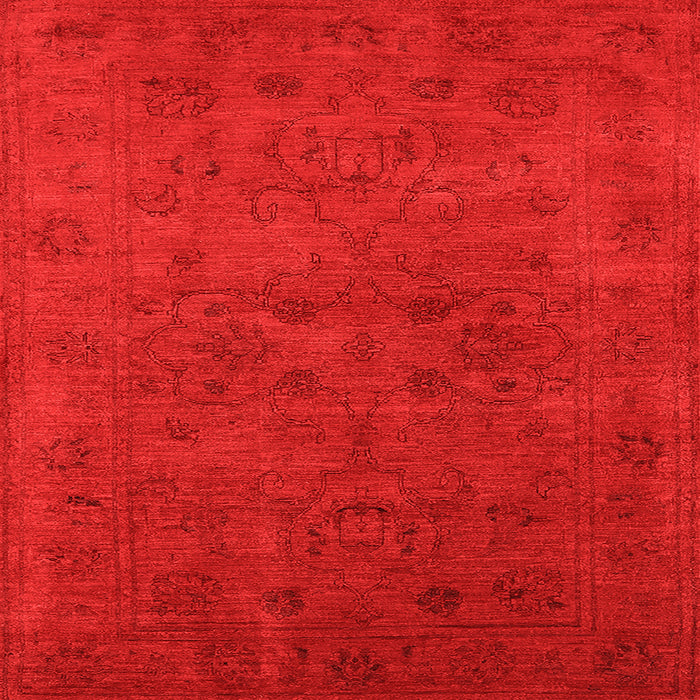 Square Oriental Orange Industrial Rug, urb2664org