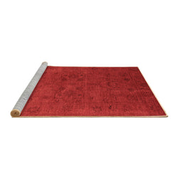 Sideview of Machine Washable Oriental Brown Industrial Rug, wshurb2664brn