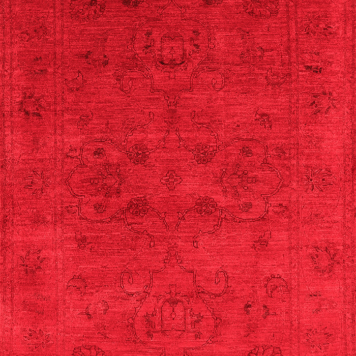 Machine Washable Oriental Red Industrial Rug, wshurb2664red