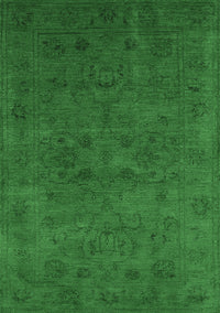 Oriental Emerald Green Industrial Rug, urb2664emgrn