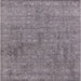 Square Mid-Century Modern Carbon Gray Oriental Rug, urb2665