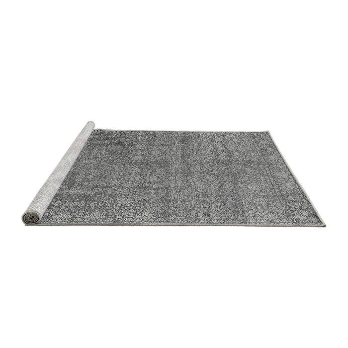Sideview of Machine Washable Oriental Gray Industrial Rug, wshurb2665gry