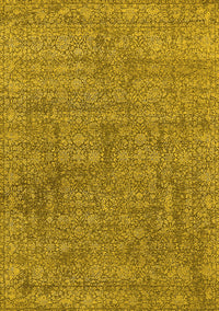 Oriental Yellow Industrial Rug, urb2665yw