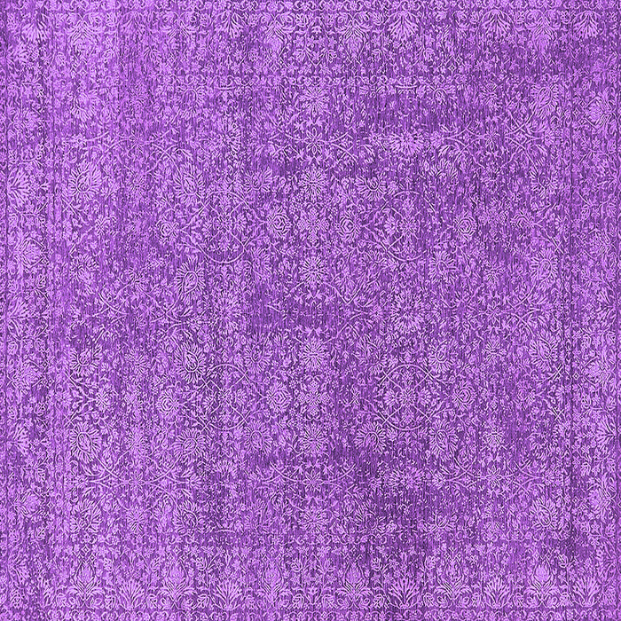 Square Machine Washable Oriental Purple Industrial Area Rugs, wshurb2665pur