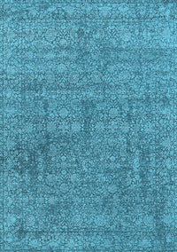 Oriental Light Blue Industrial Rug, urb2665lblu