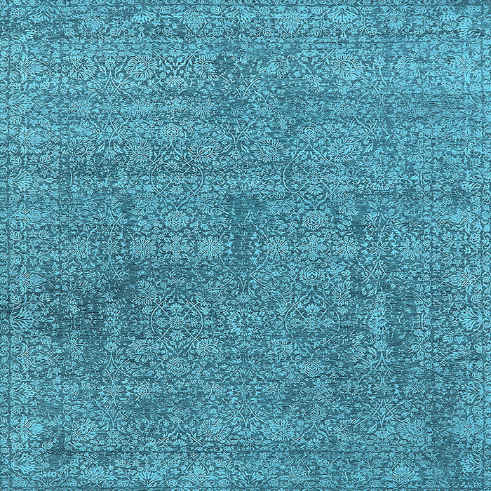 Square Oriental Light Blue Industrial Rug, urb2665lblu