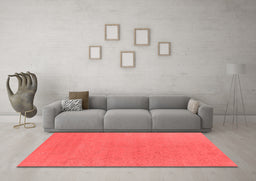 Industrial Red Washable Rugs