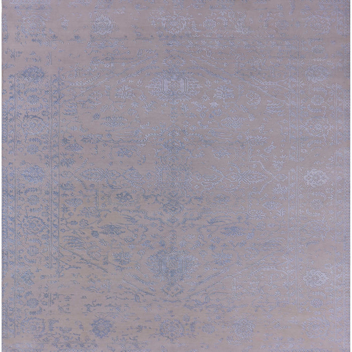 Square Machine Washable Industrial Modern Dark Gray Rug, wshurb2666