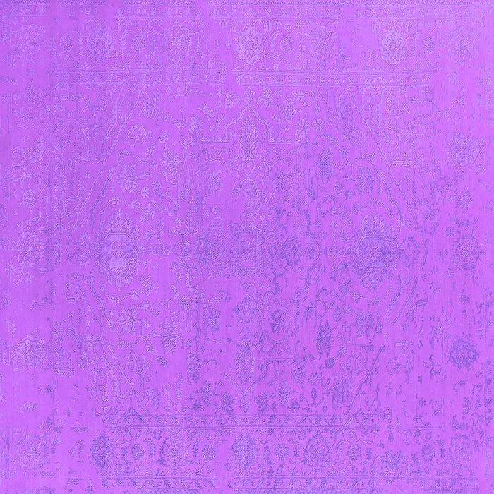 Square Machine Washable Oriental Purple Industrial Area Rugs, wshurb2666pur