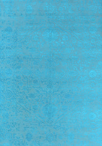 Oriental Light Blue Industrial Rug, urb2666lblu