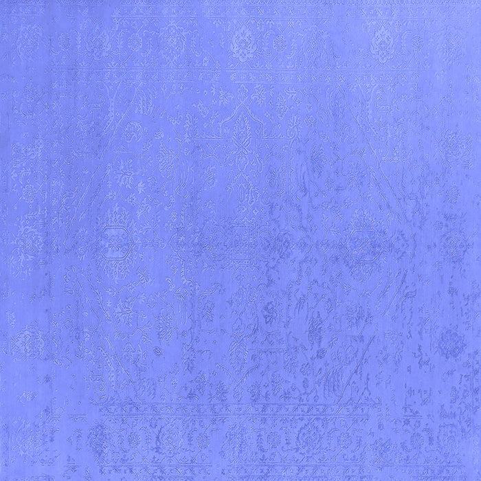 Square Oriental Blue Industrial Rug, urb2666blu