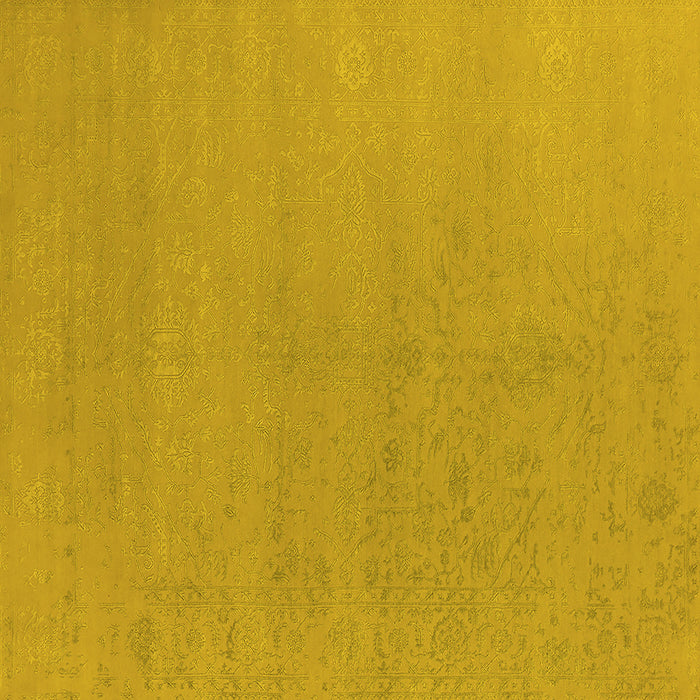 Square Oriental Yellow Industrial Rug, urb2666yw