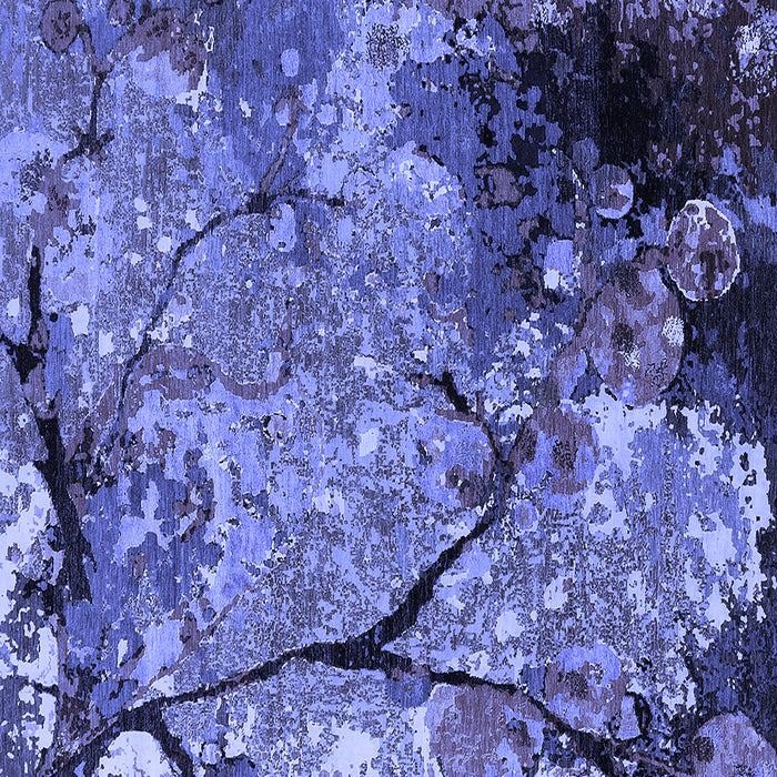 Square Oriental Blue Industrial Rug, urb2667blu