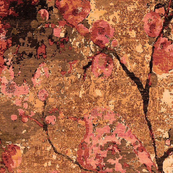 Oriental Orange Industrial Rug, urb2667org