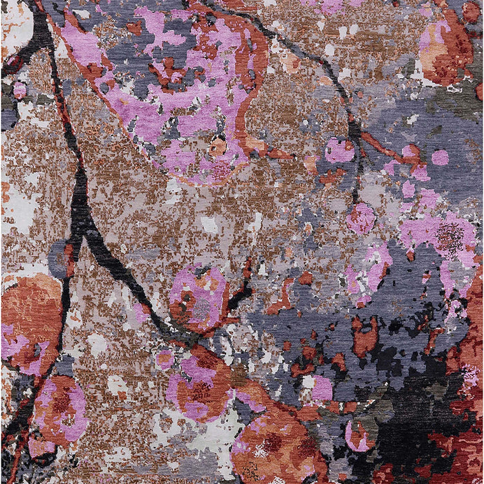 Machine Washable Industrial Modern Pink Rug, wshurb2667