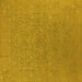 Square Oriental Yellow Industrial Rug, urb2668yw