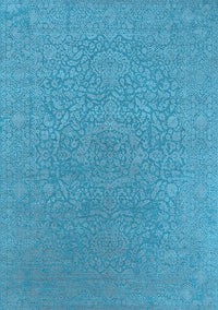 Oriental Light Blue Industrial Rug, urb2668lblu