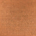 Square Oriental Orange Industrial Rug, urb2668org