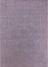 Mid-Century Modern Pastel Violet Purple Oriental Rug, urb2668