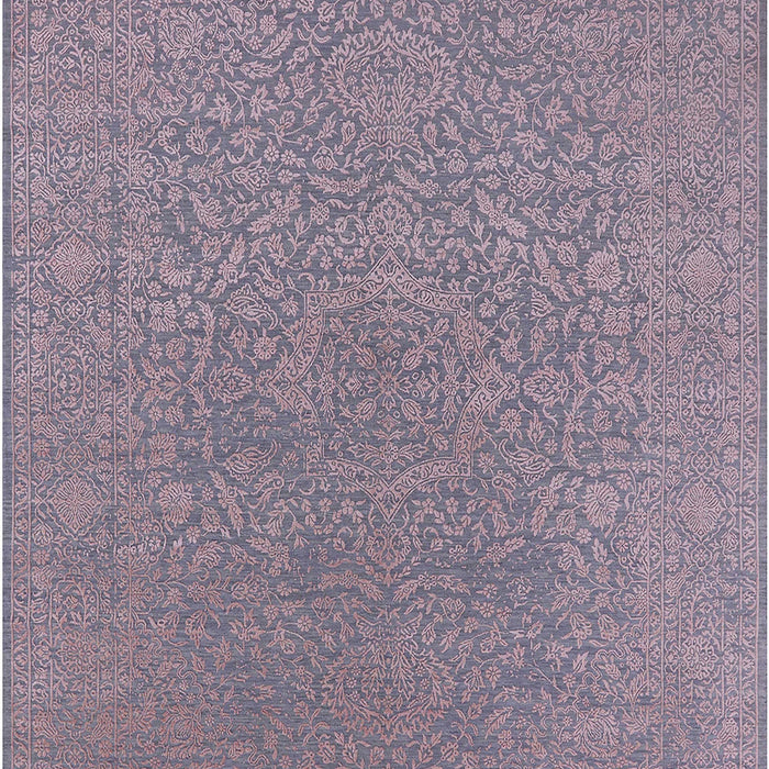 Machine Washable Industrial Modern Pastel Violet Purple Rug, wshurb2668