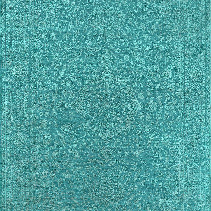 Oriental Turquoise Industrial Rug, urb2668turq