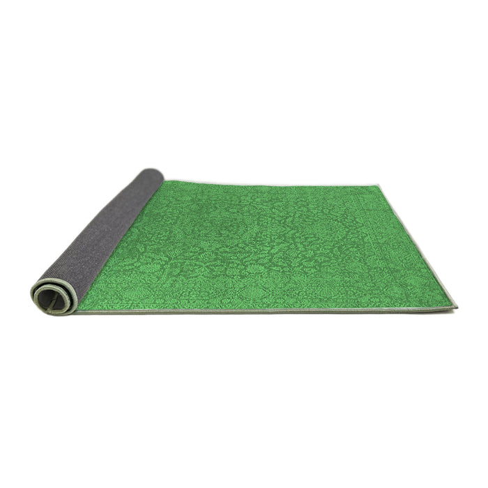Sideview of Oriental Emerald Green Industrial Rug, urb2668emgrn