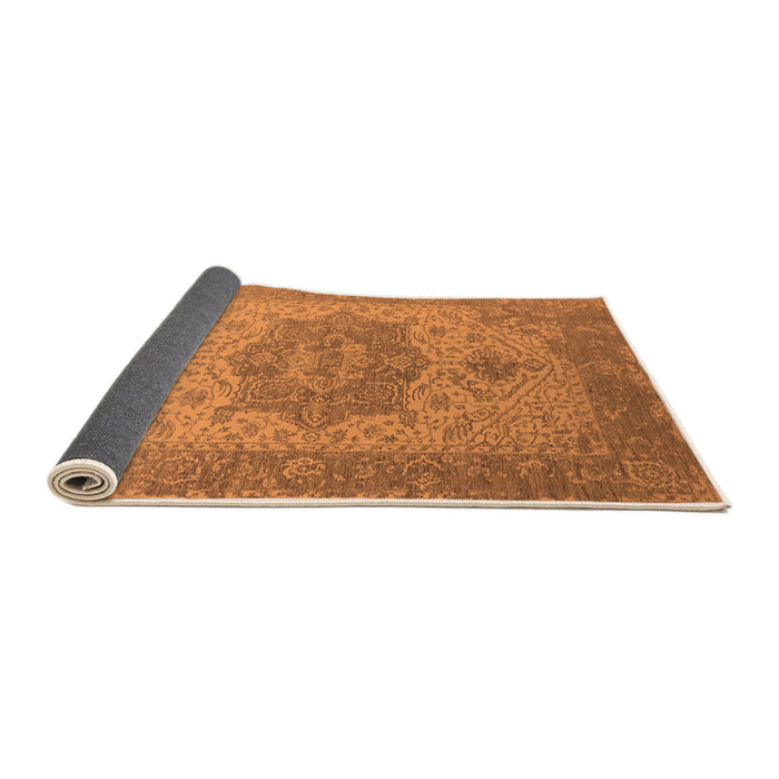 Sideview of Oriental Orange Industrial Rug, urb2669org