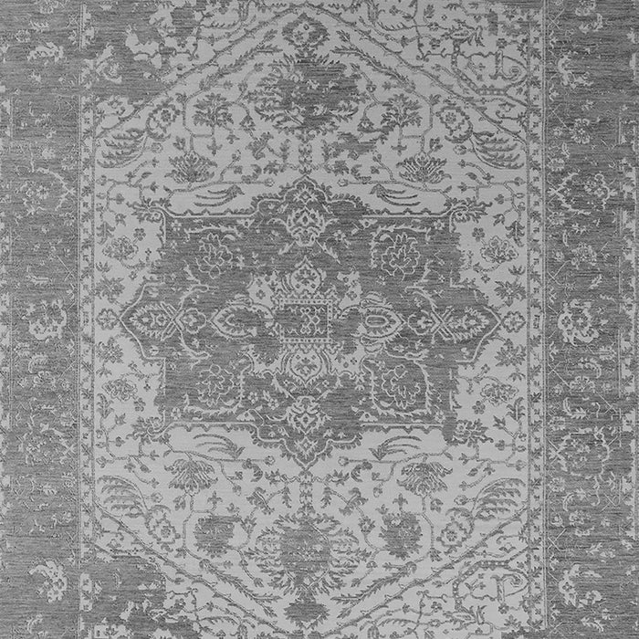 Machine Washable Oriental Gray Industrial Rug, wshurb2669gry