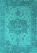 Oriental Turquoise Industrial Rug, urb2669turq