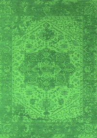 Oriental Green Industrial Rug, urb2669grn