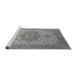 Sideview of Machine Washable Oriental Gray Industrial Rug, wshurb2669gry