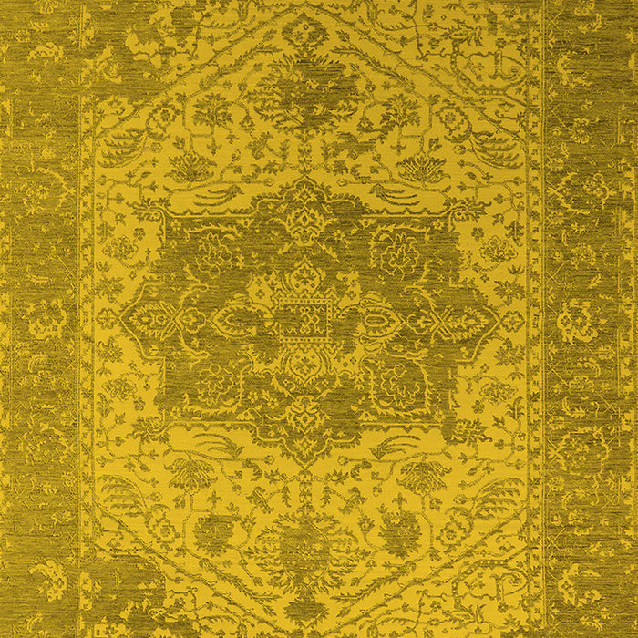 Oriental Yellow Industrial Rug, urb2669yw