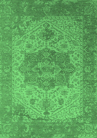 Oriental Emerald Green Industrial Rug, urb2669emgrn