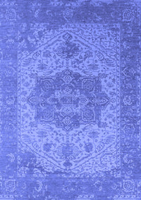 Oriental Blue Industrial Rug, urb2669blu