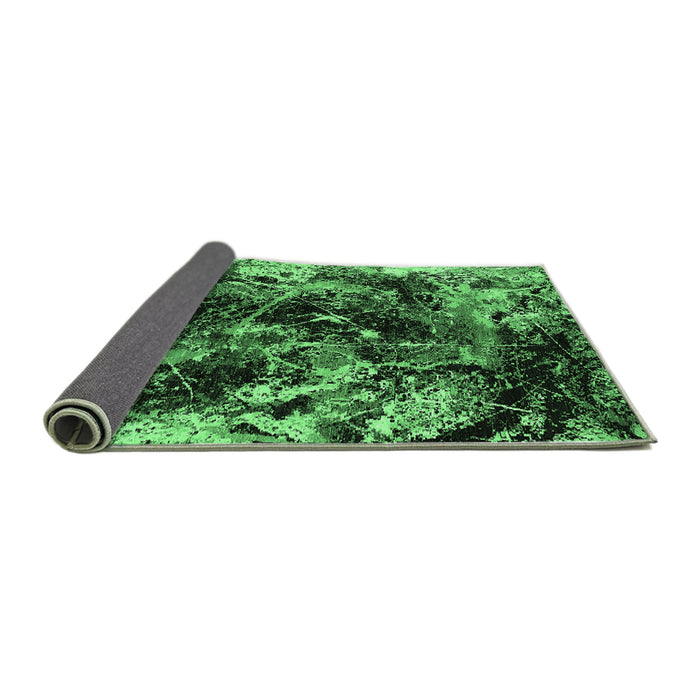 Sideview of Oriental Emerald Green Industrial Rug, urb2670emgrn
