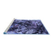 Sideview of Machine Washable Oriental Blue Industrial Rug, wshurb2670blu