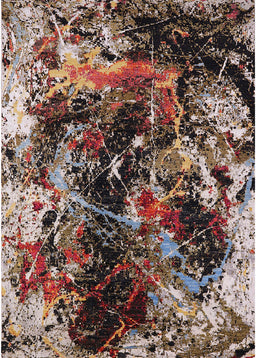 Mid-Century Modern Red Oriental Rug, urb2670