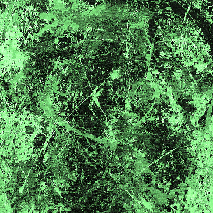 Machine Washable Oriental Emerald Green Industrial Area Rugs, wshurb2670emgrn