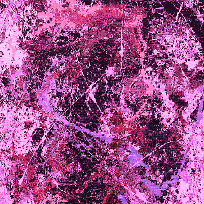 Machine Washable Oriental Pink Industrial Rug, wshurb2670pnk