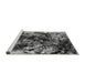 Sideview of Machine Washable Oriental Gray Industrial Rug, wshurb2670gry