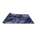 Sideview of Oriental Blue Industrial Rug, urb2670blu