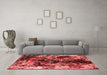 Industrial Red Washable Rugs